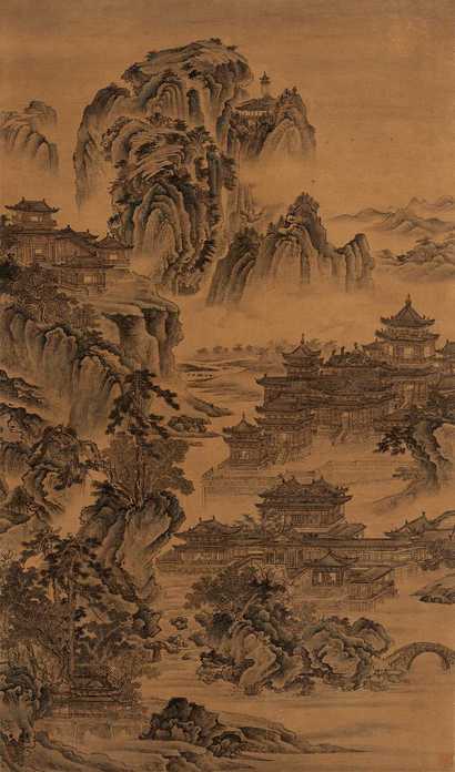 佚名 山水 立轴